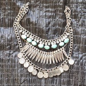 3 layer, statement necklace-Turkish/Afghan/Indian